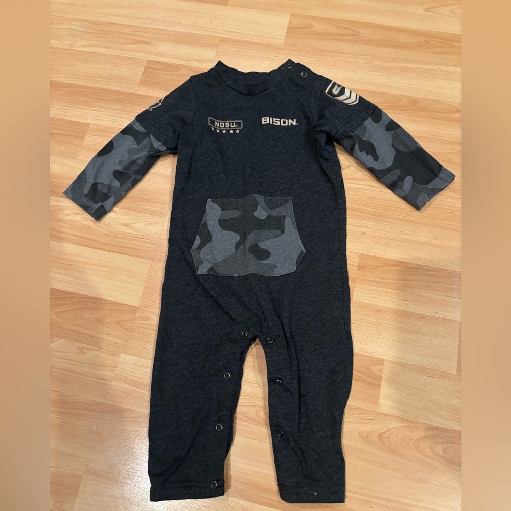 NDSU Bison One Piece - Black, Camouflage and Gray